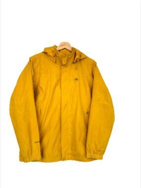 Men's Kolon Sport Yellow Rain Jacket 10000143 Large Gor-Tex Windbreaker Camping